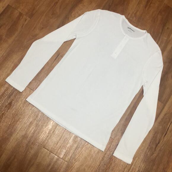 NWOT Men’s Fulcrum White Long Sleeve Top with Three Buttons Size Large - Picture 1 of 7